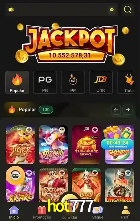 Promoções Especiais no hot777 App